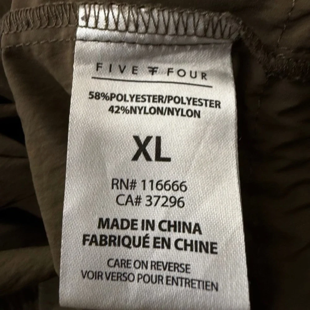 Robert Geller x Five Four Mens Bomber Jacket Olive Green Full Zip‎ XL